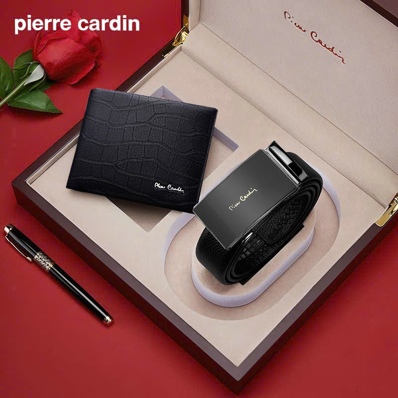 Bộ ví Pierre Cardin PC005 và thắt lưng nhiều mẫu (hộp gỗ)