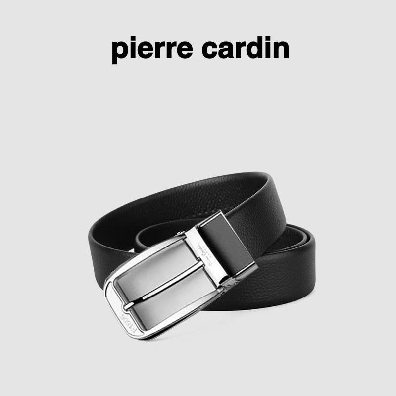 Thắt lưng nam Pierre Cardin PC050 (mặt bạc trắng, tặng cây đục lỗ)