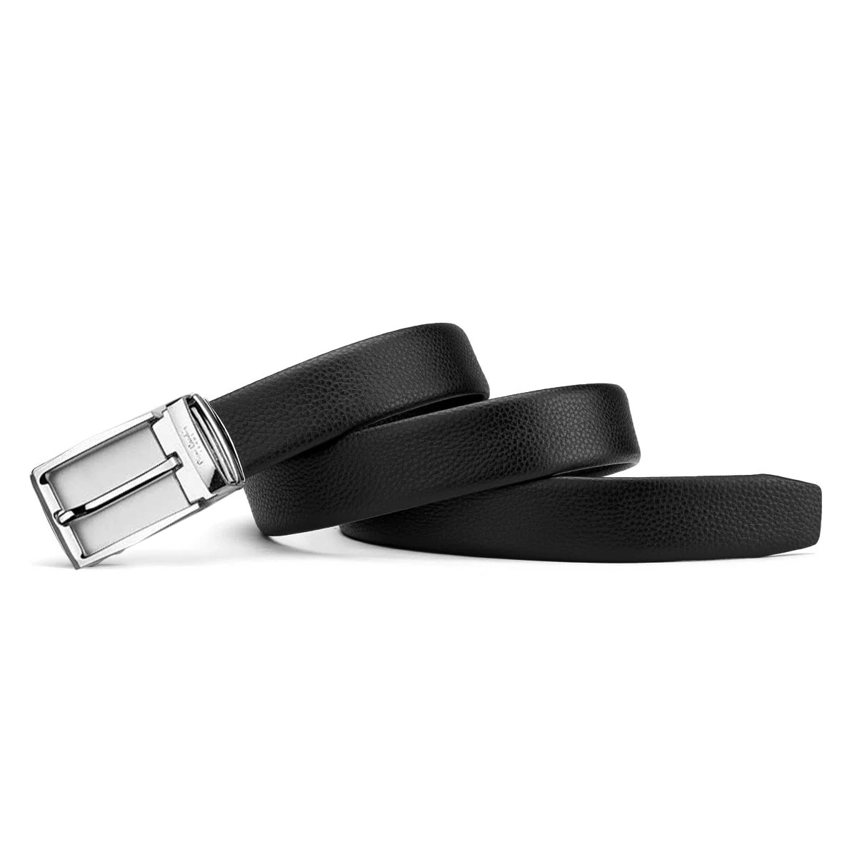 Thắt lưng nam Pierre Cardin PC053 (mặt bạc trắng, tặng cây đục lỗ)