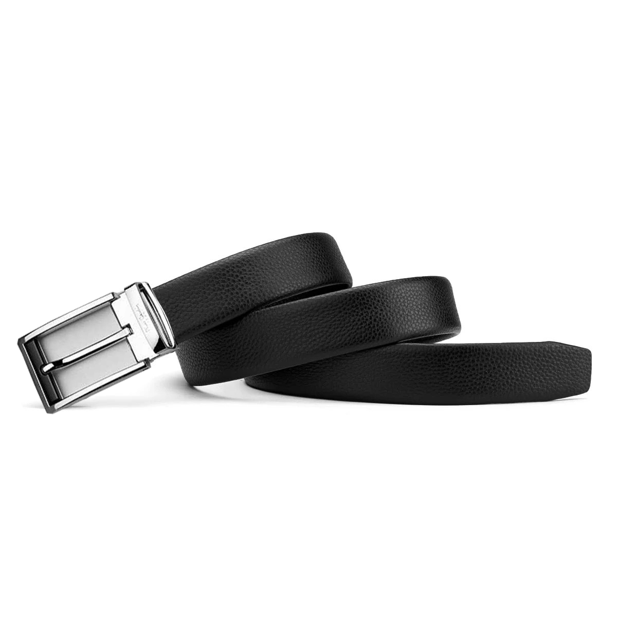 Thắt lưng nam Pierre Cardin PC051 (mặt bạc trắng, tặng cây đục lỗ)