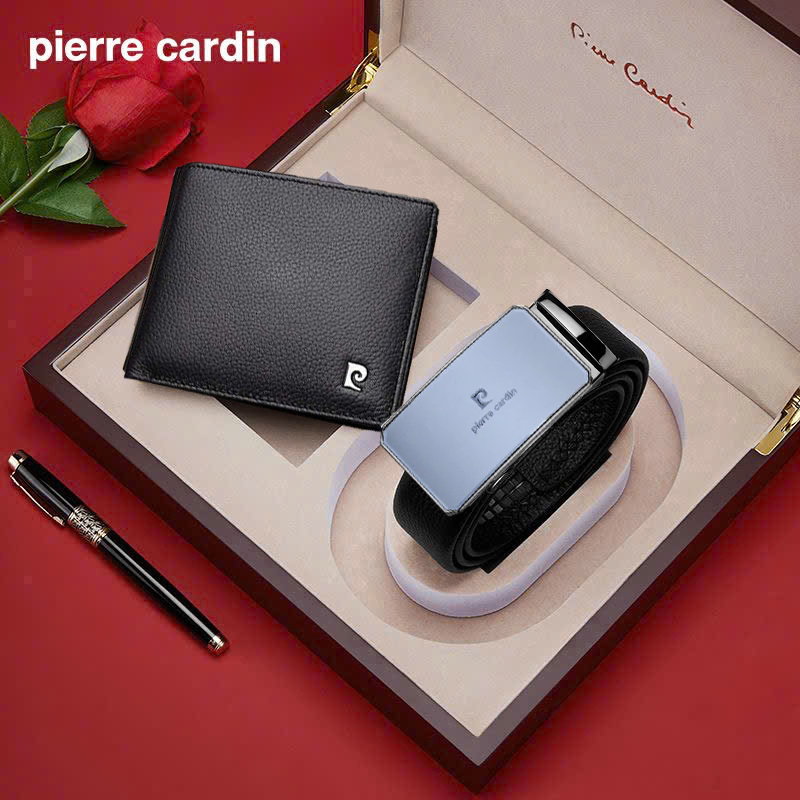 Bộ ví Pierre Cardin PC006 và thắt lưng nhiều mẫu (hộp gỗ)
