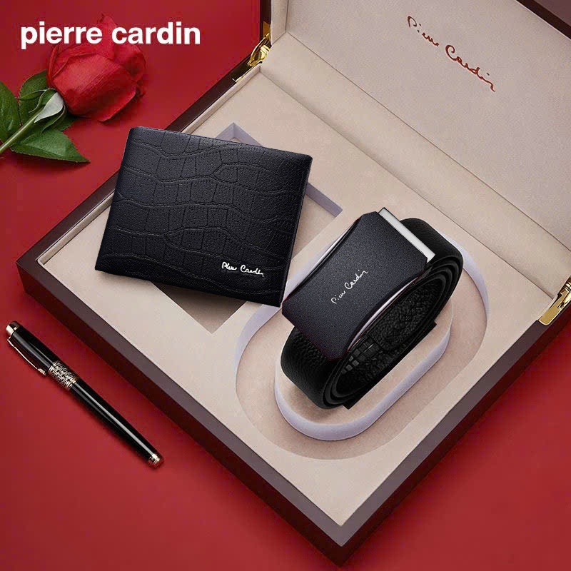 Bộ ví Pierre Cardin PC005 và thắt lưng nhiều mẫu (hộp gỗ)