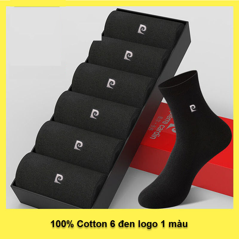 Tất dài Pierre Cardin (6 đôi, được chọn màu)