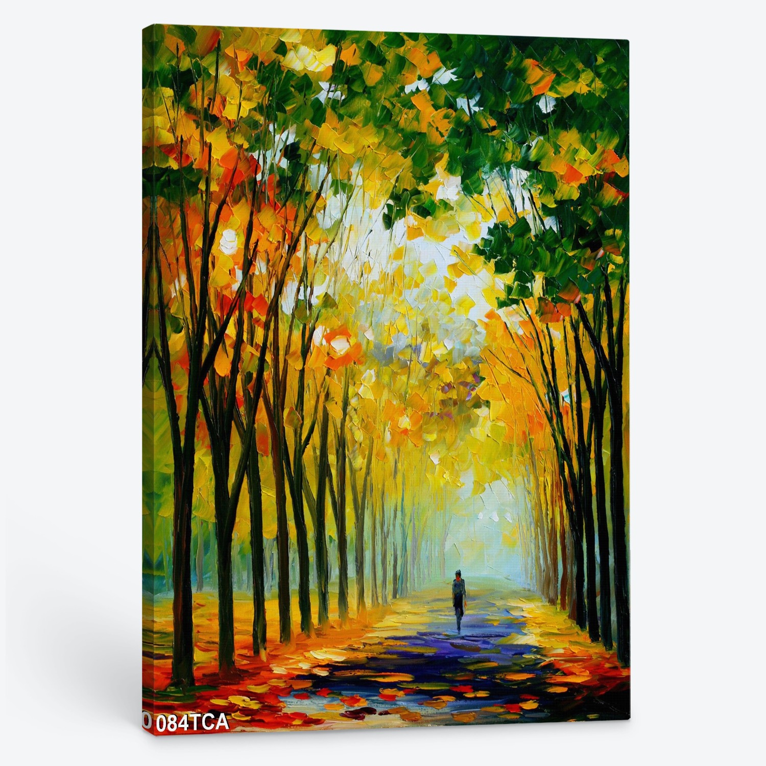 Tranh con đường hai hàng cây mùa thu 084TCA Tranh Con Đường Hai Hàng Cây Mùa Thu 084Tca