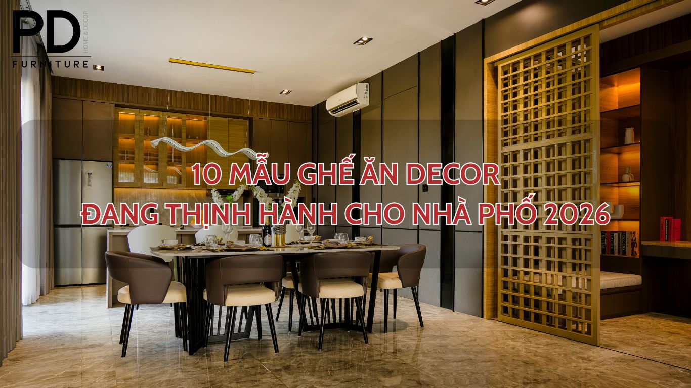 10 mẫu ghế ăn decor đang thịnh hành cho nhà phố