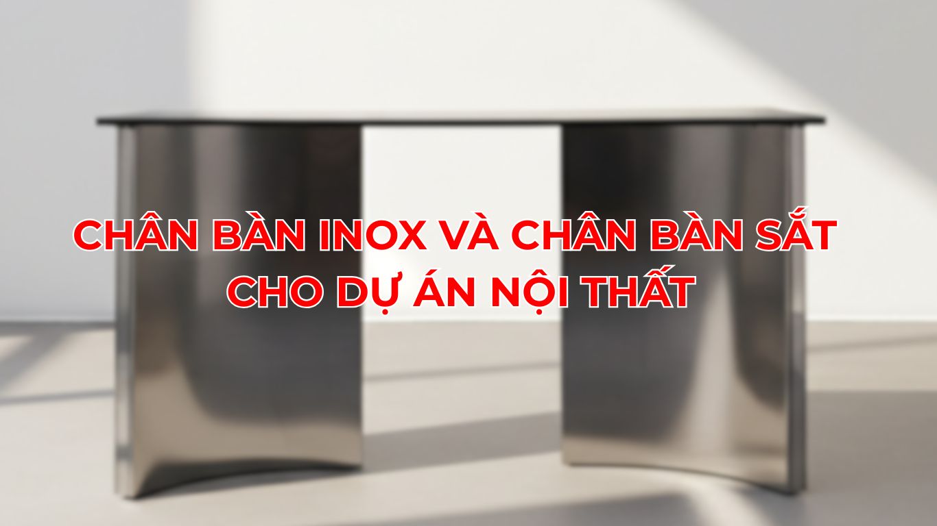 Chân Bàn Inox Và Chân Bàn Sắt Cho Dự Án Nội Thất