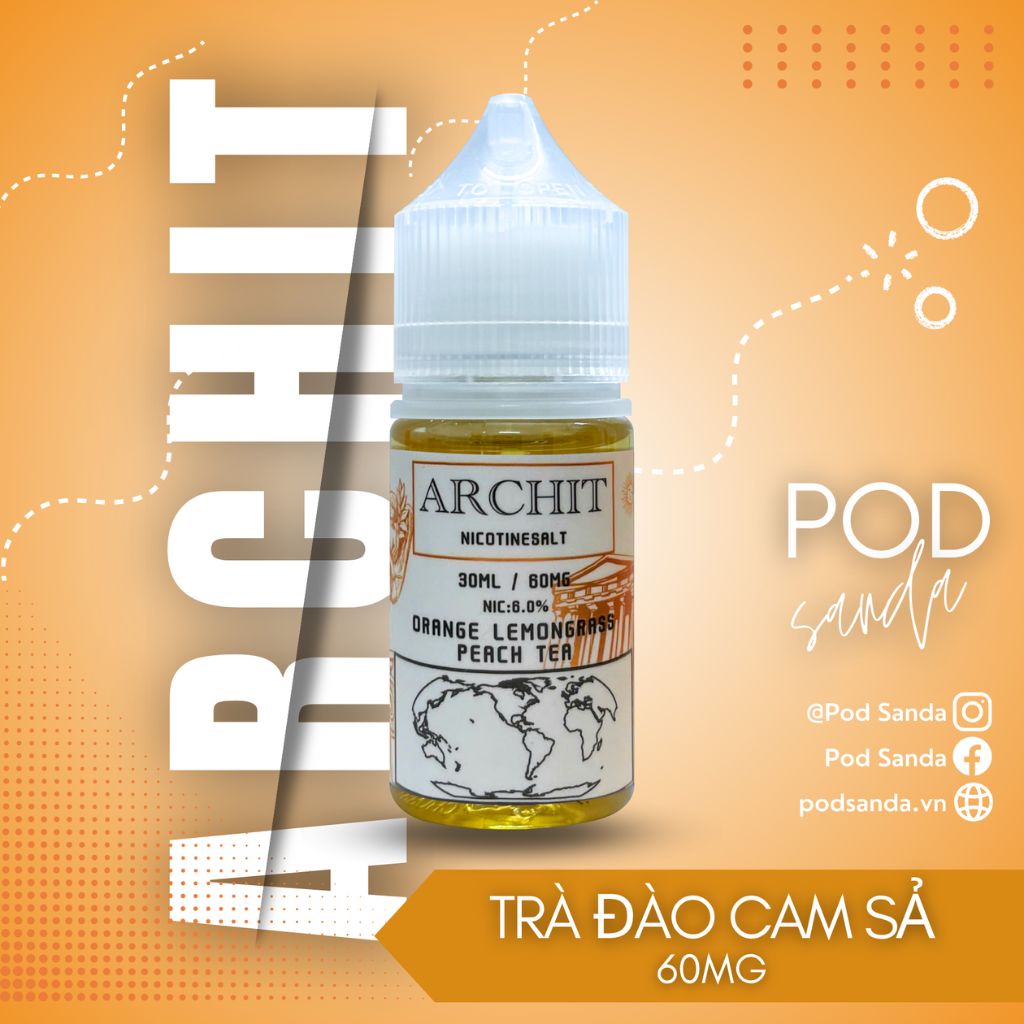 Archit Juice Trà Đào Cam Sả