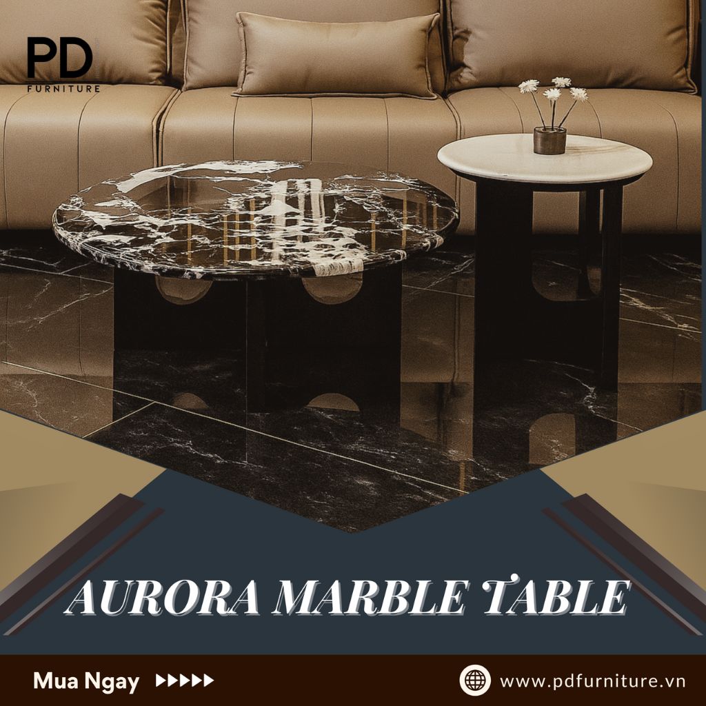 Bàn Trà Aurora Marble