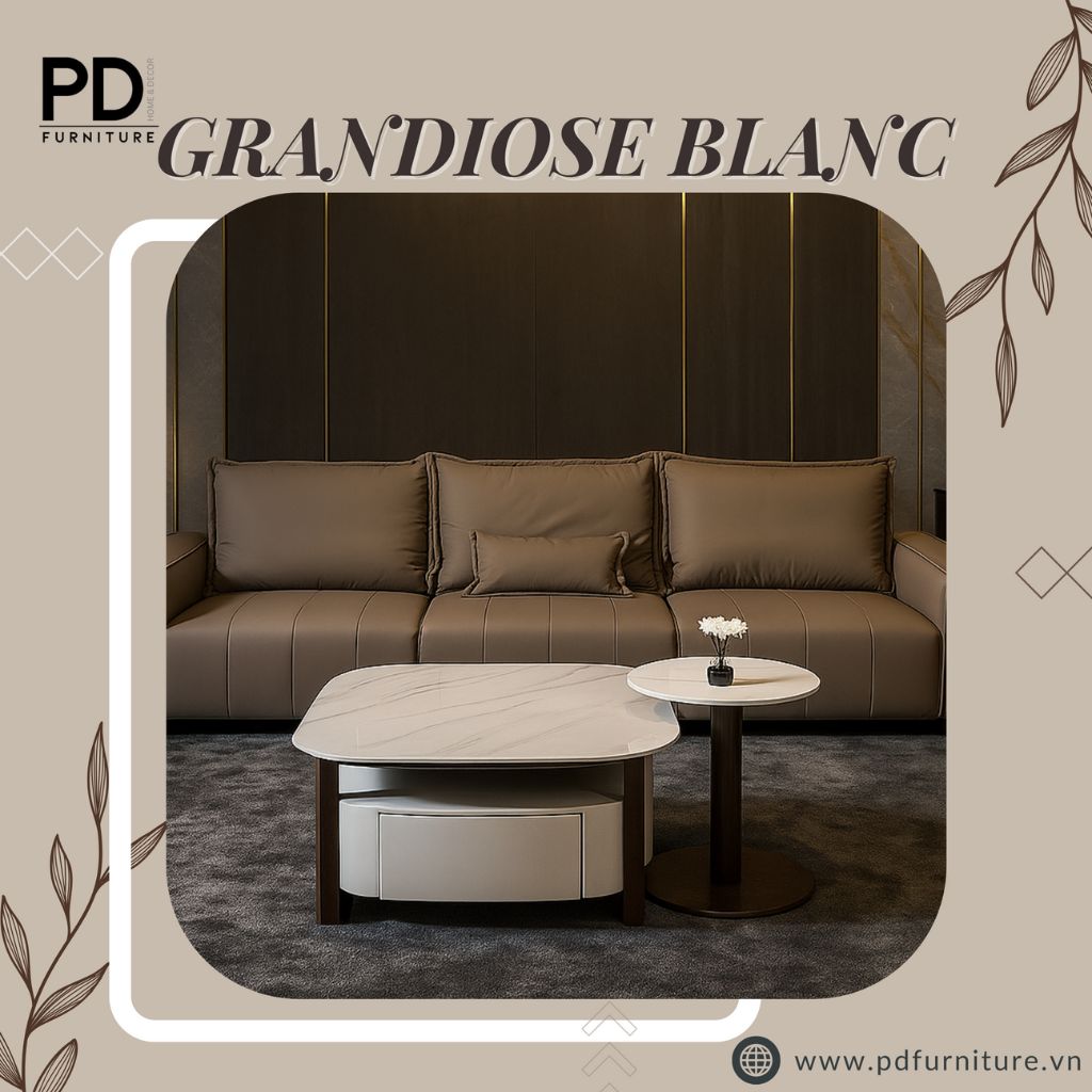 Bàn Trà Grandiose Blanc