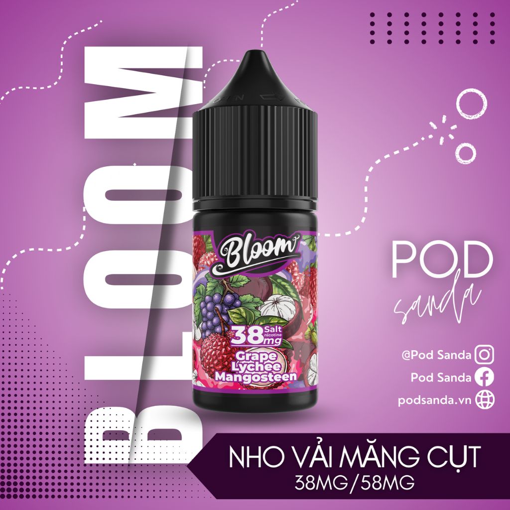 Bloom Juice Nho Vải Măng Cụt