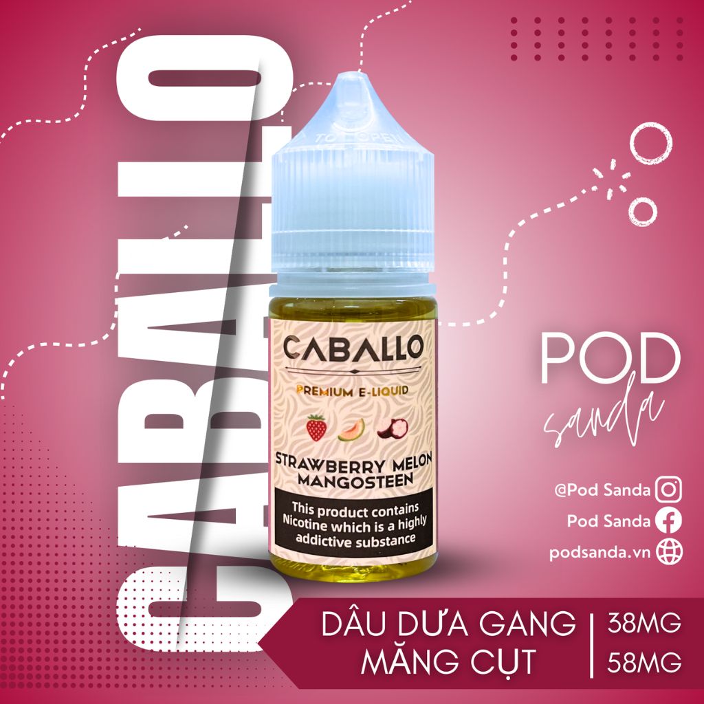 CABALLO Juice Dâu Dưa Gang Măng Cụt