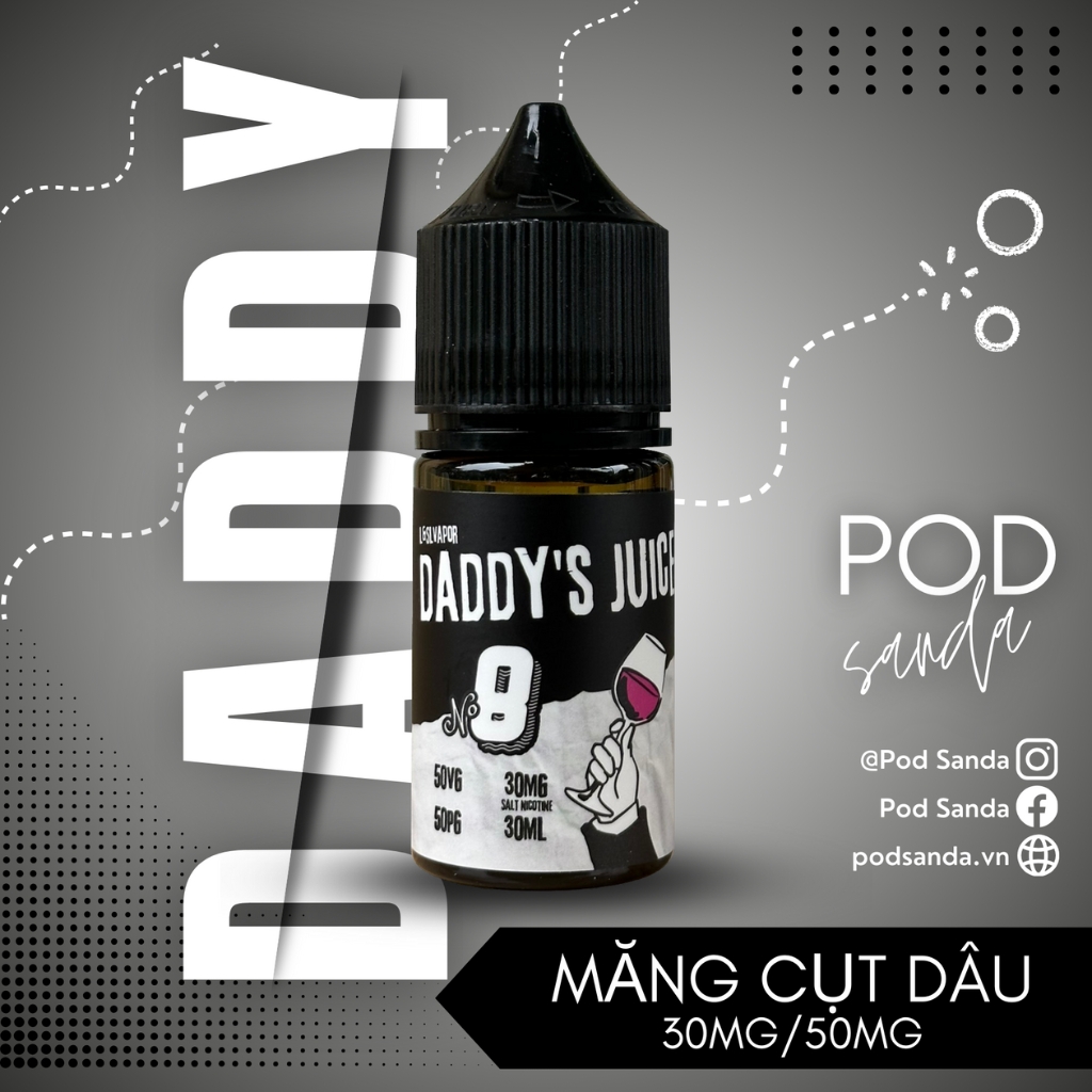 Daddy's Juice - No.8 Dâu Măng Cụt (Strawberry Mangosteen)