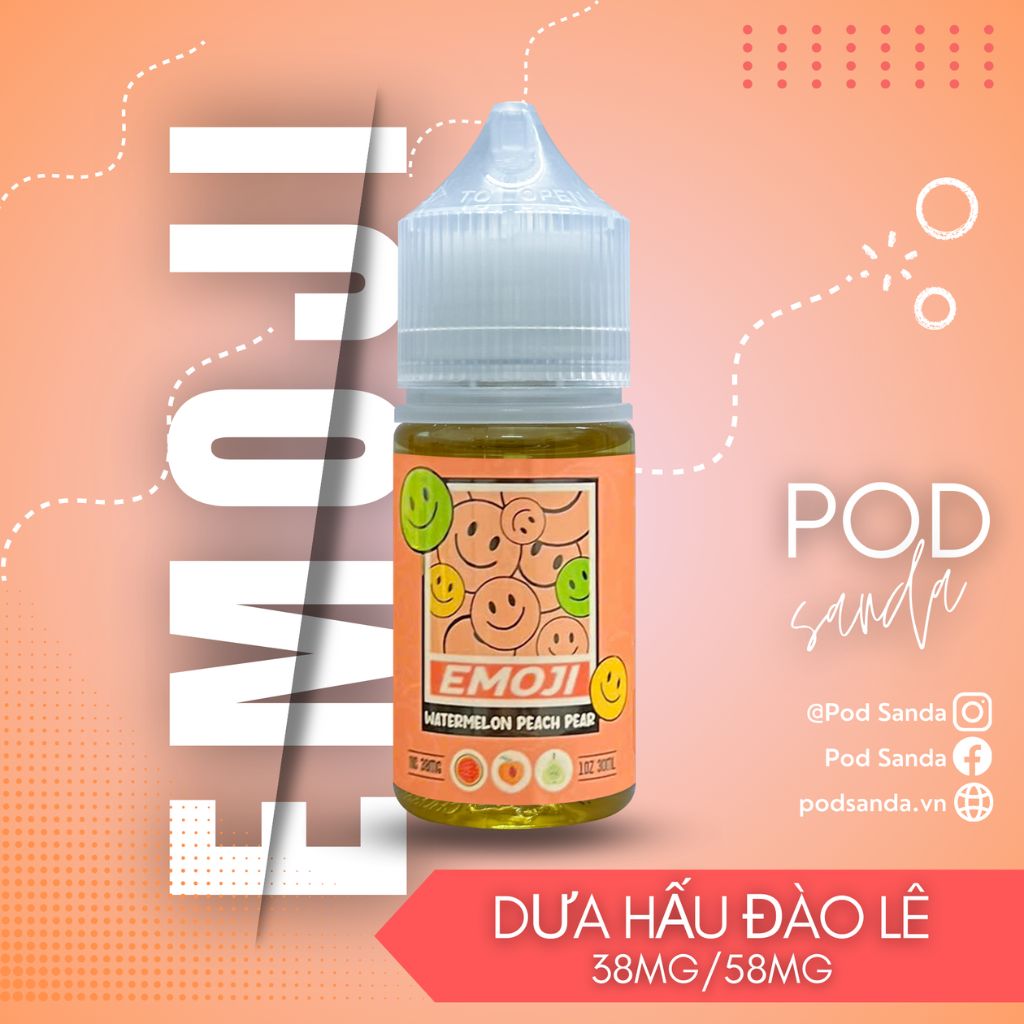 Emoji Juice Dưa Hấu Đào Lê