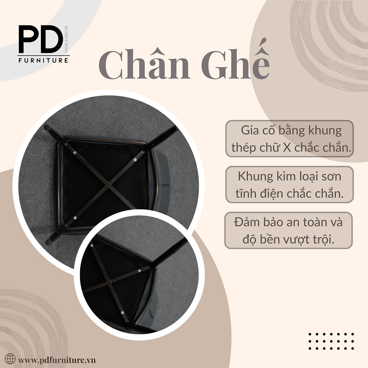 Ghế Ăn Sò Nhập Khẩu Da Bọc Da PU