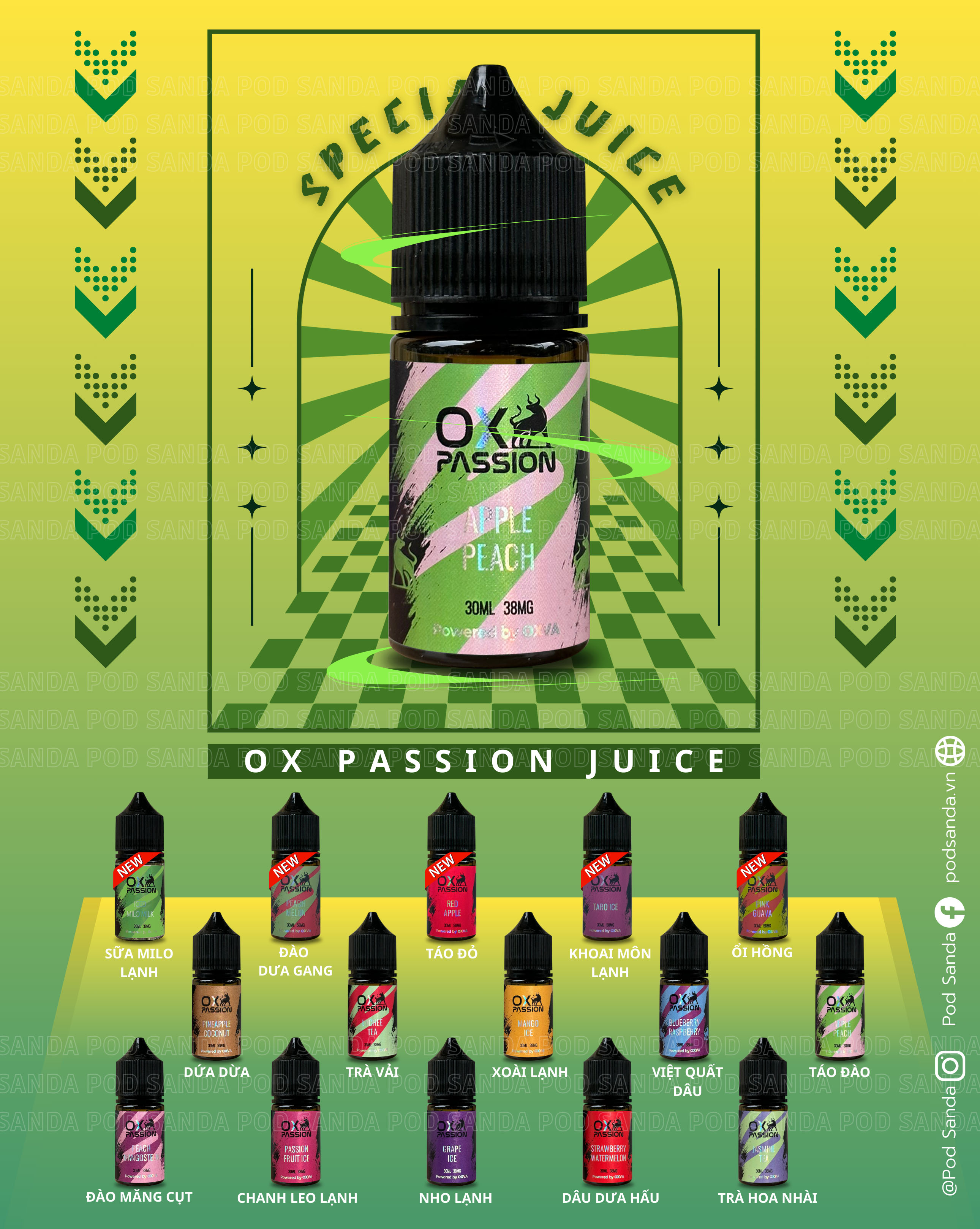 [COMBO] Akus Pod + OXVA Juice