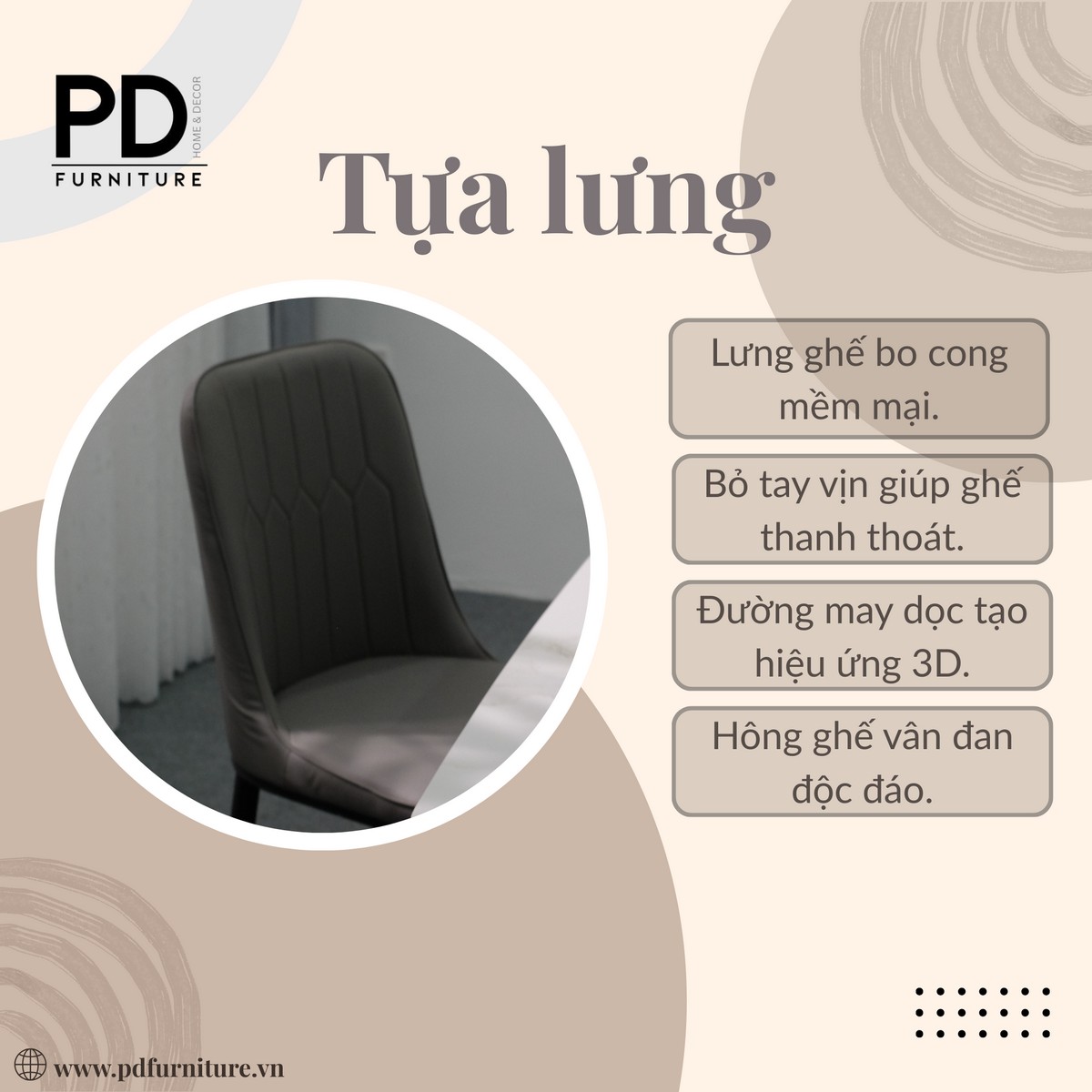 Ghế Ăn Monet Không Tay Nhập Khẩu