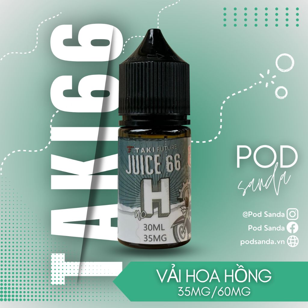 Taki 66 Juice Vải Hoa Hồng