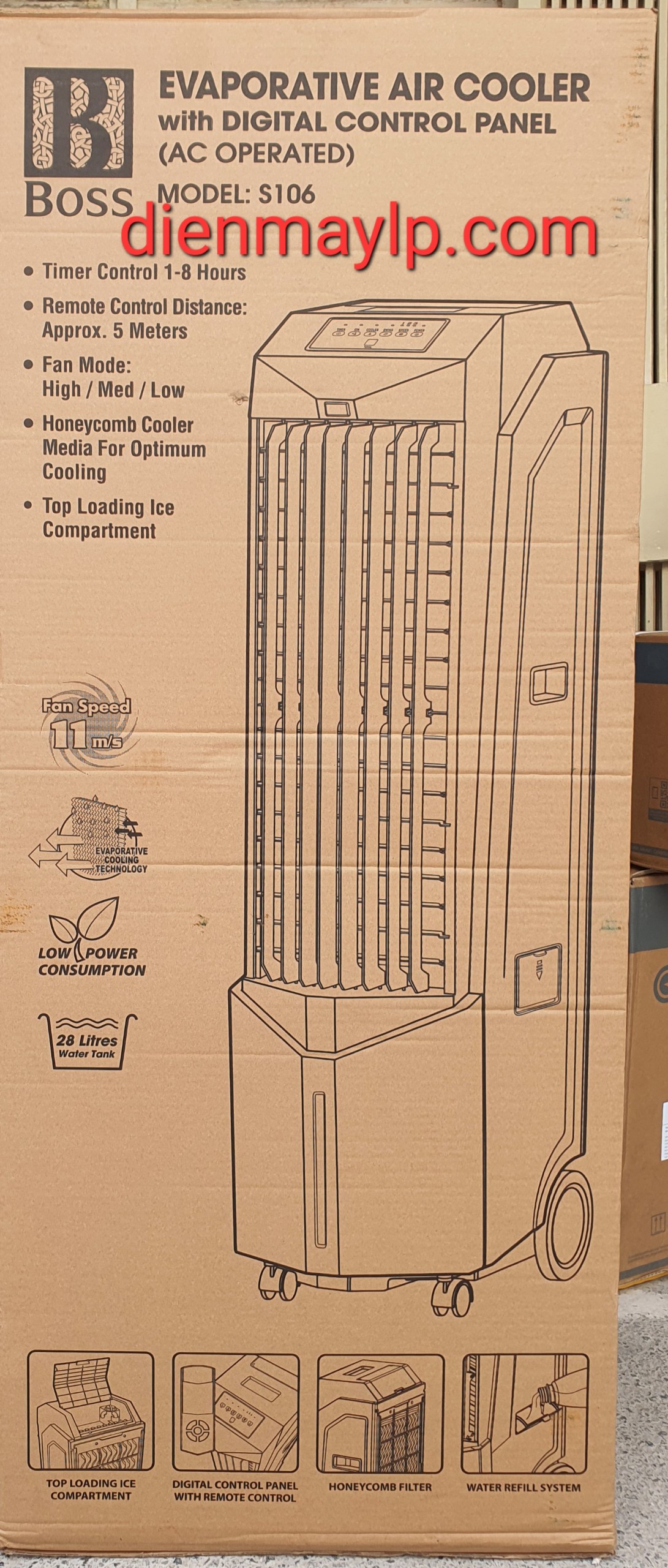 Quạt Hơi Nước Boss S106