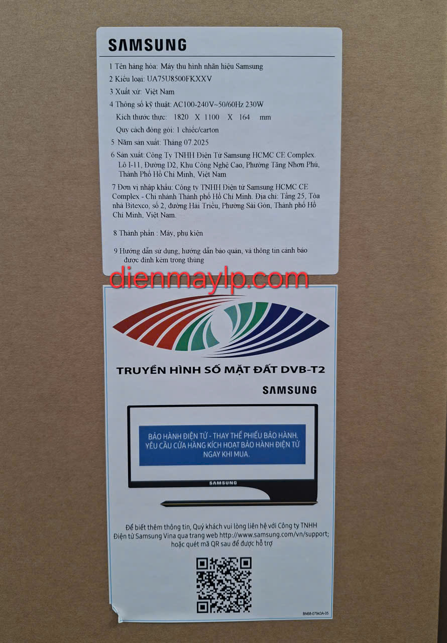 Smart Tivi Samsung 4K 75 Inch UA75U8500F
