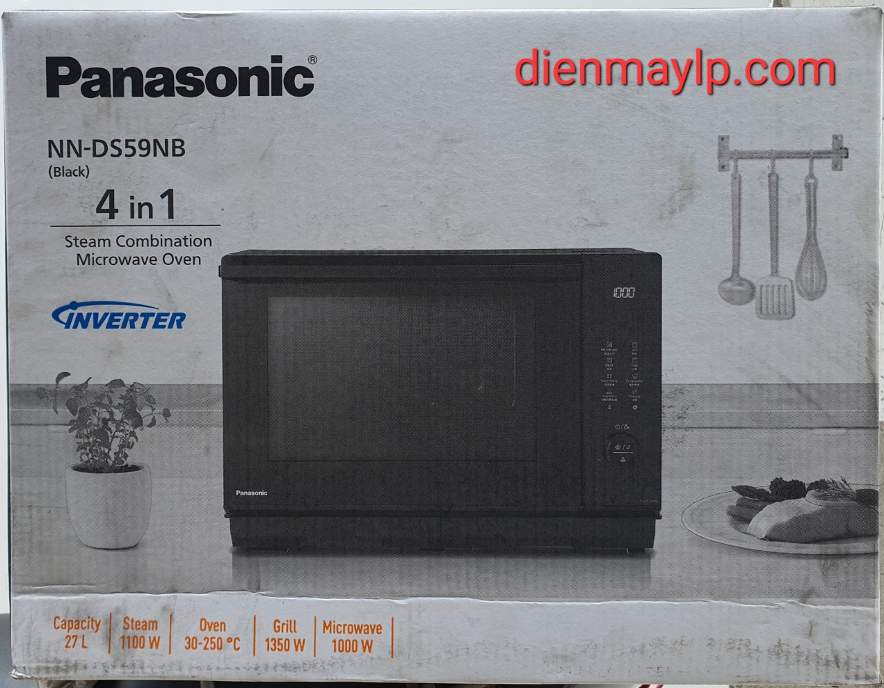 Lò Vi sóng - Hấp - Nướng đa năng công suất cao NN-DS59NBYUE