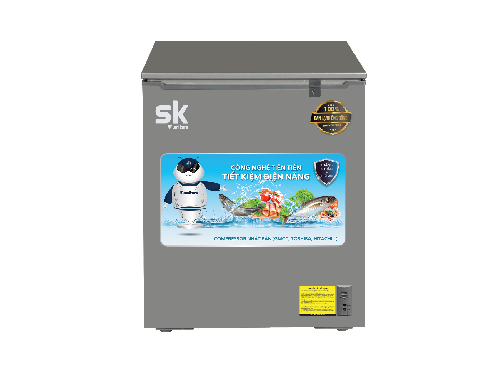 Tủ đông SK Sumikura 160 lít SKF-220S/KC