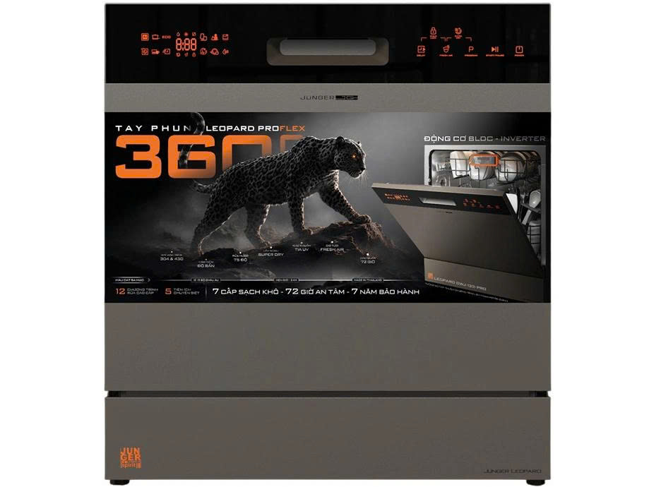 Máy rửa bát Junger Leopard DWJ-133-PRO