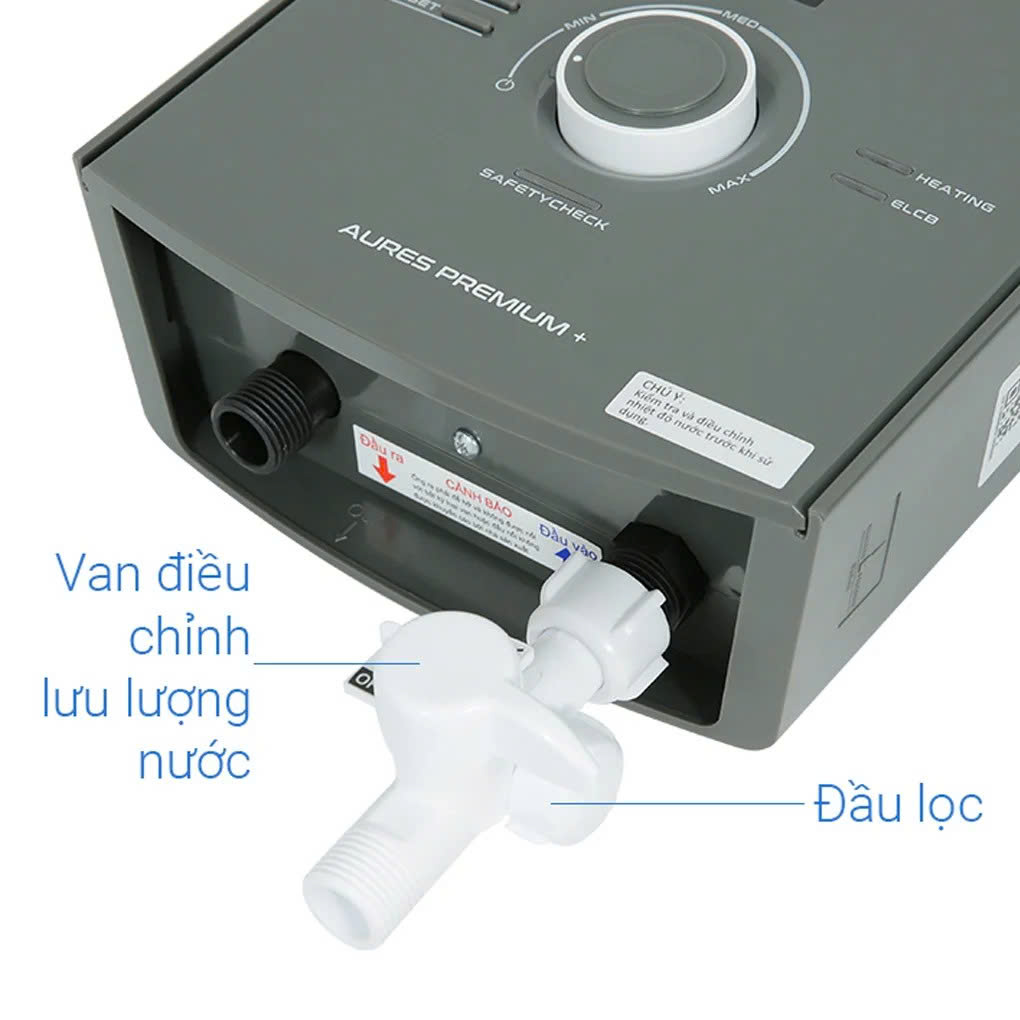 Máy nước nóng trực tiếp Ariston AURES PREMIUM+ 4.5P ( Có bơm)