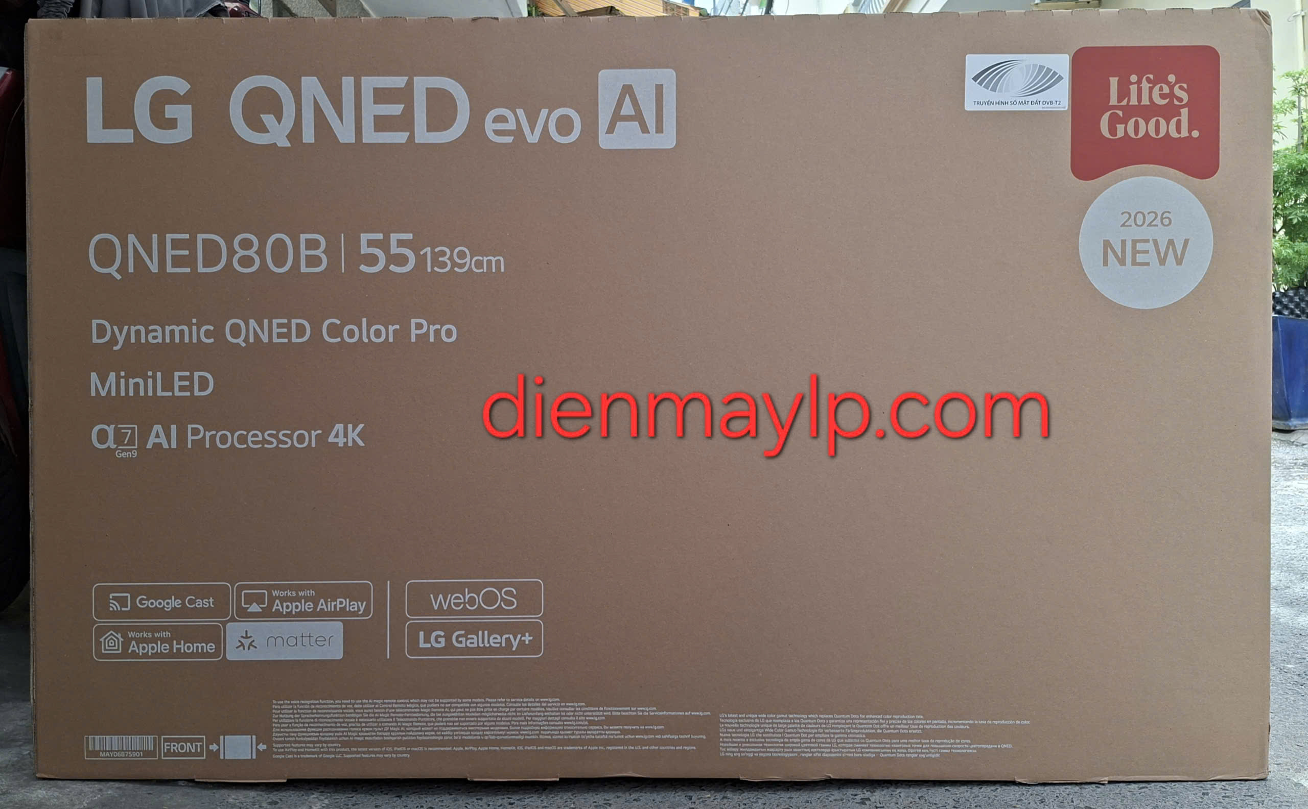Smart Tivi QNED LG AI 4K 55 inch 55QNED80BSA