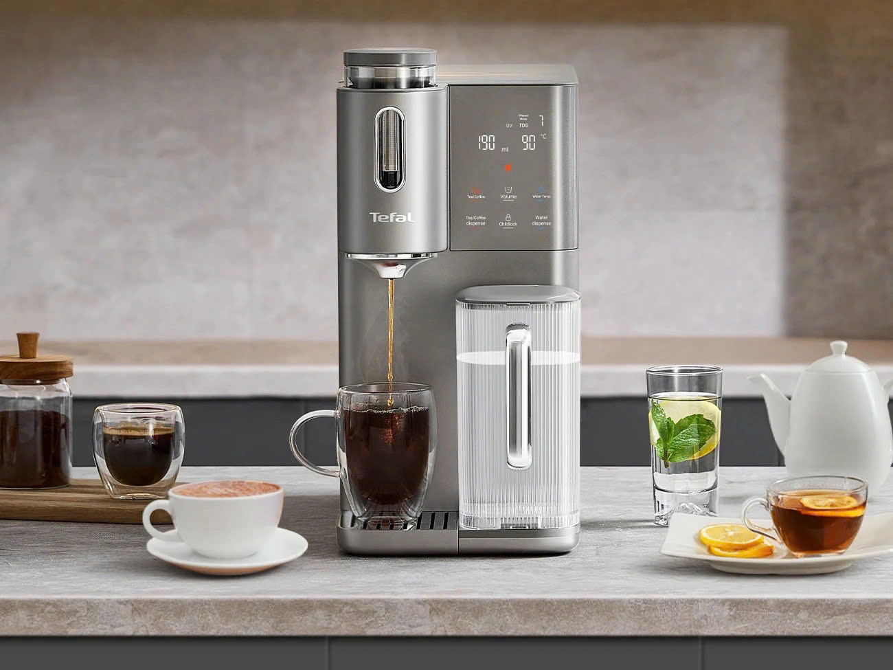 Máy lọc nước nóng, lạnh, pha trà, cafe Pure Water Plus BR653BY0