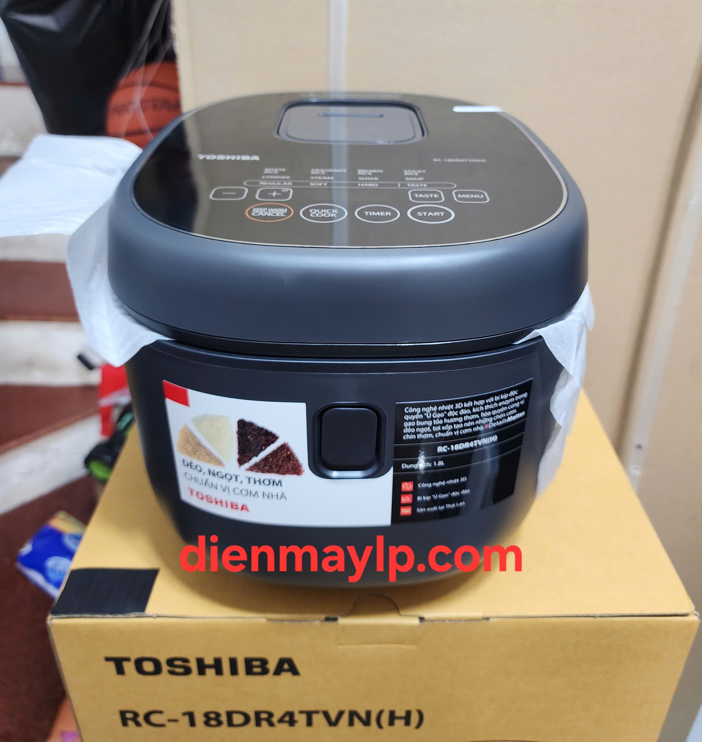 Nồi cơm điện tử Toshiba 1.8 lít RC-18DR4TVN(H)