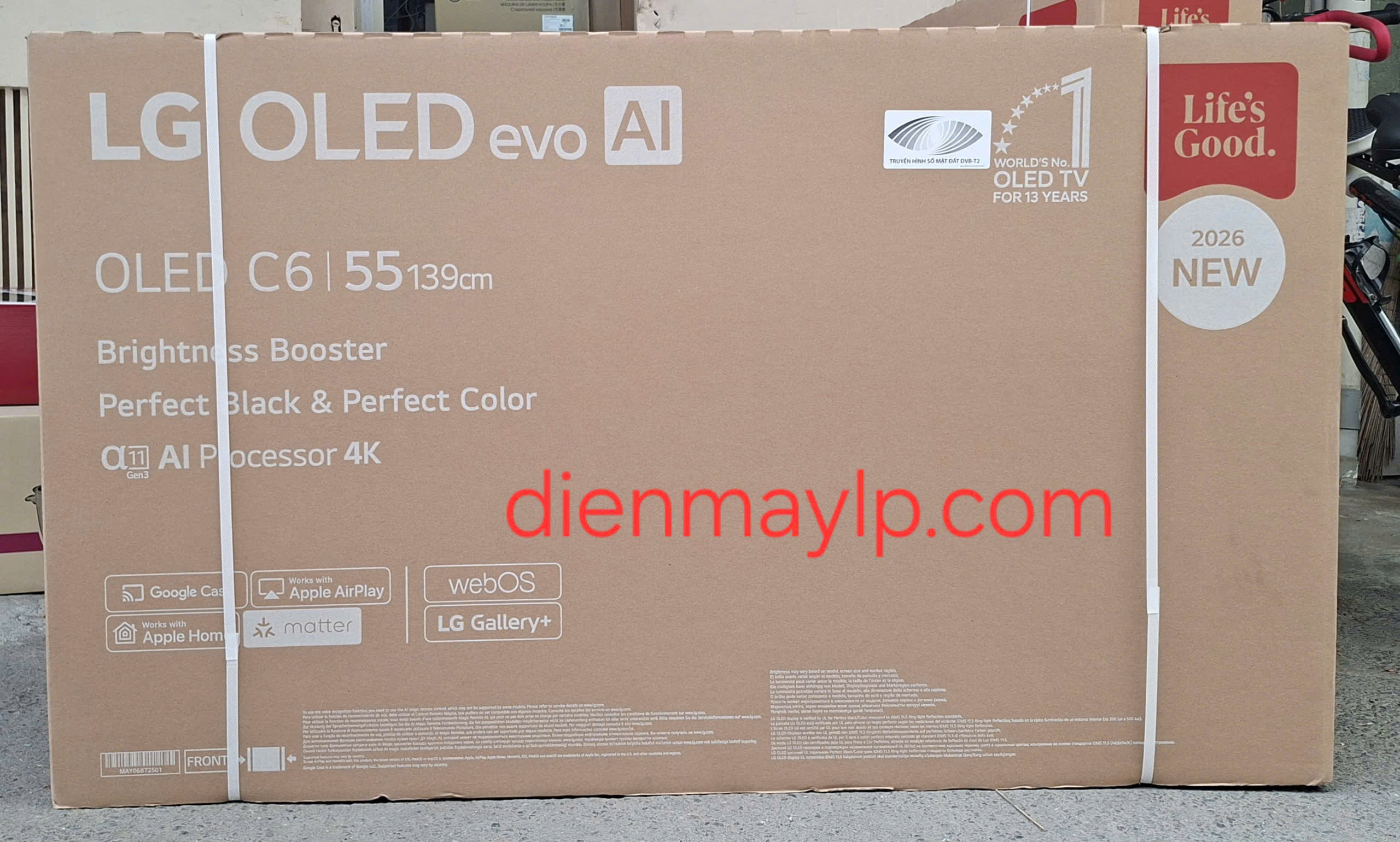 Smart Tivi OLED LG AI 4K 55 inch OLED55C6PSA