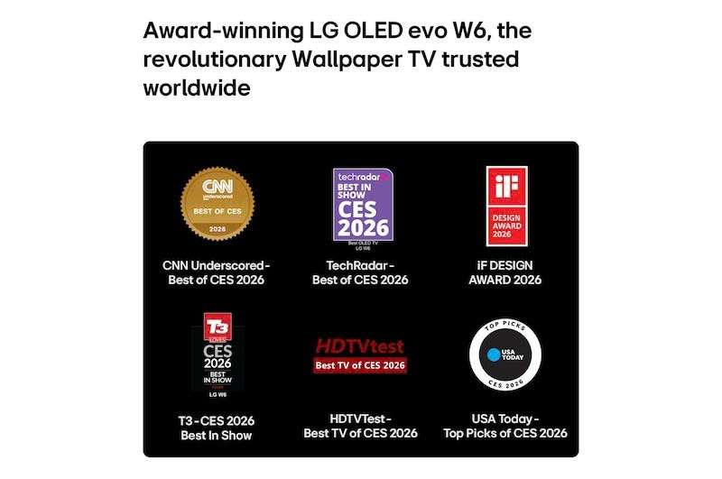 Smart Tivi LG OLED AI 4K 83 Inch OLED83W6PSA