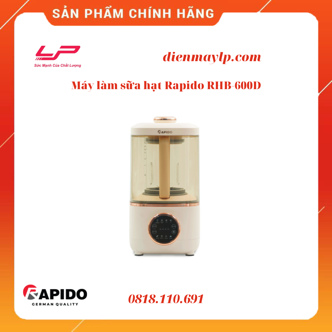 Máy làm sữa hạt Rapido RHB-600D
