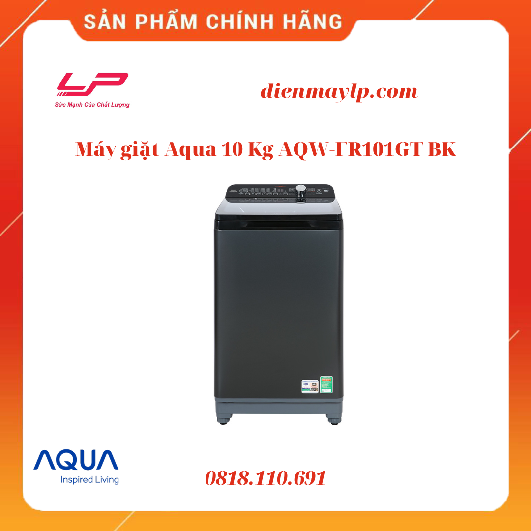 Máy giặt Aqua 10 Kg AQW-FR101GT BK