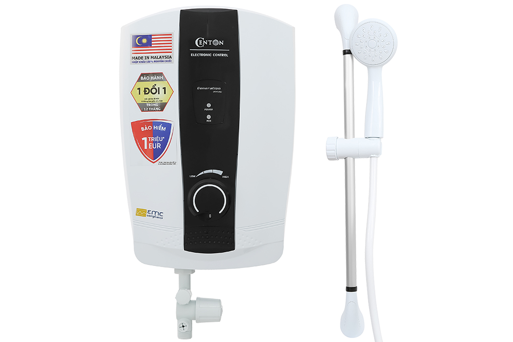 Máy nước nóng trực tiếp Centon 4500W WH8338E EMC