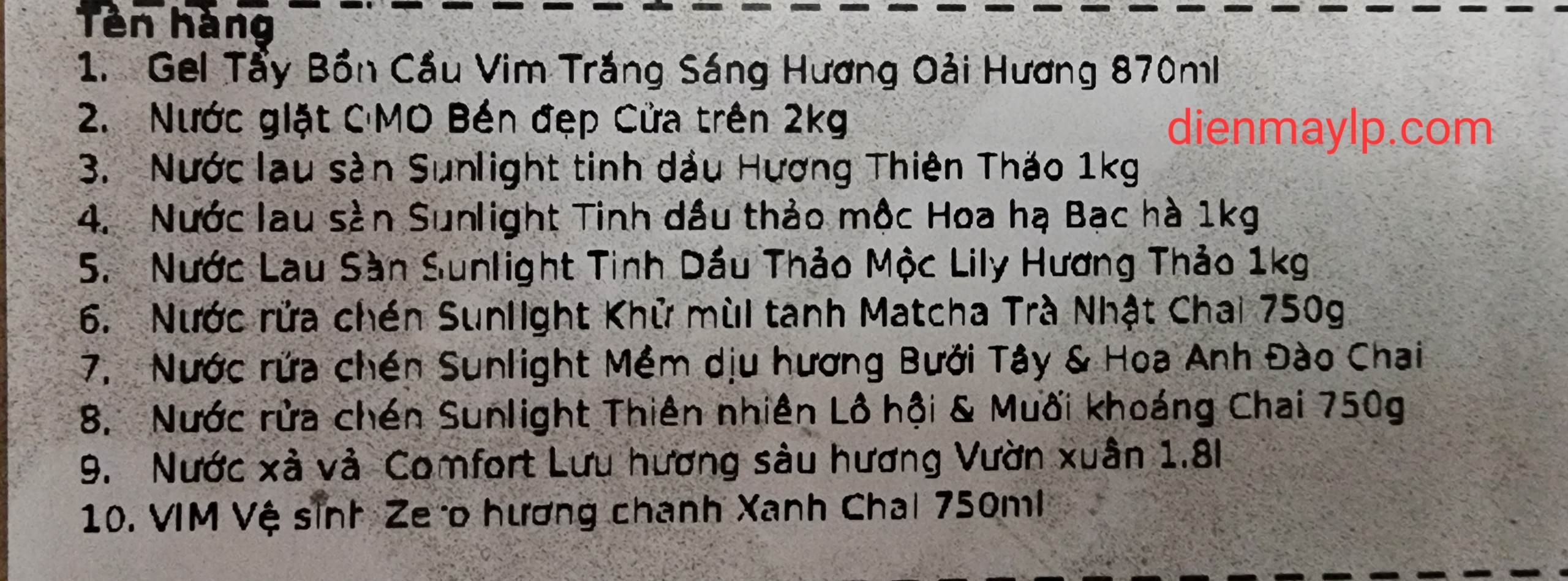 Combo Diệt Khuẩn 10 Món ( Unilever)