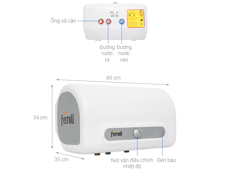 Máy nước nóng Ferroli QQ Evo 30L ME 30 Lít