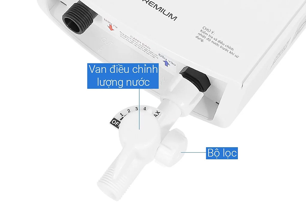 Máy nước nóng trực tiếp Ariston AURES PREMIUM  4.5P IVORY ( Có bơm)