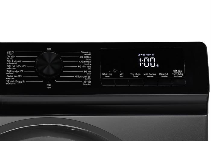 Máy giặt sấy Hisense Inverter giặt 9 kg - sấy 6 kg WD90N1Y