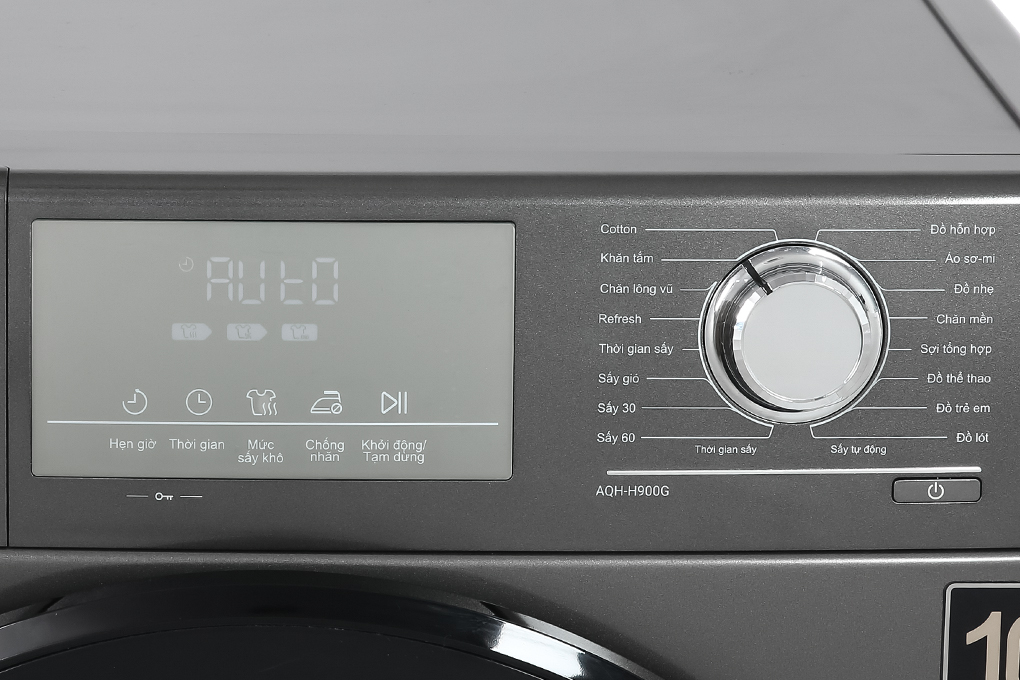 Máy sấy bơm nhiệt AQUA 9 Kg AQH-H900G PS