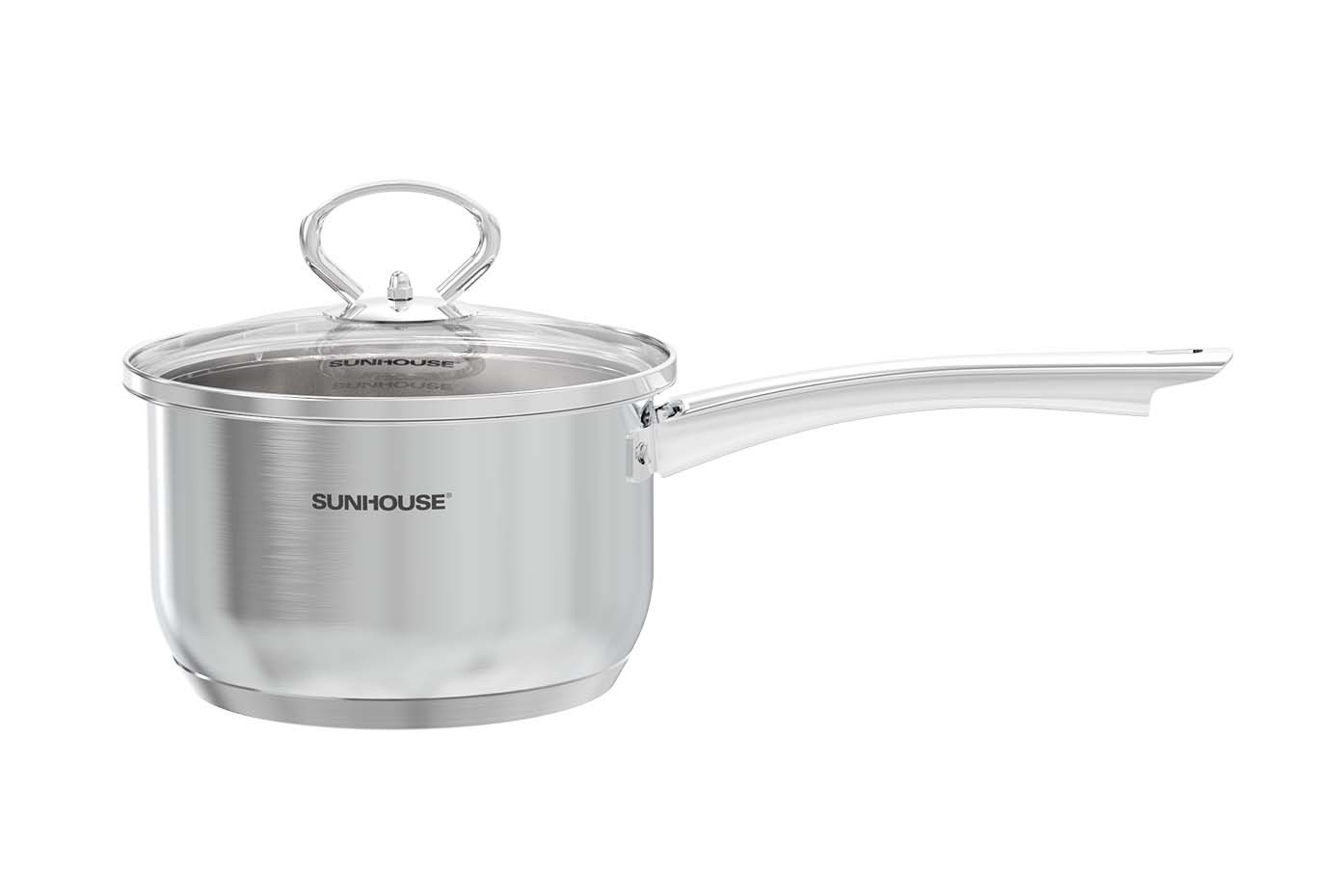 Bộ nồi chảo inox nắp kính Sunhouse SHG991