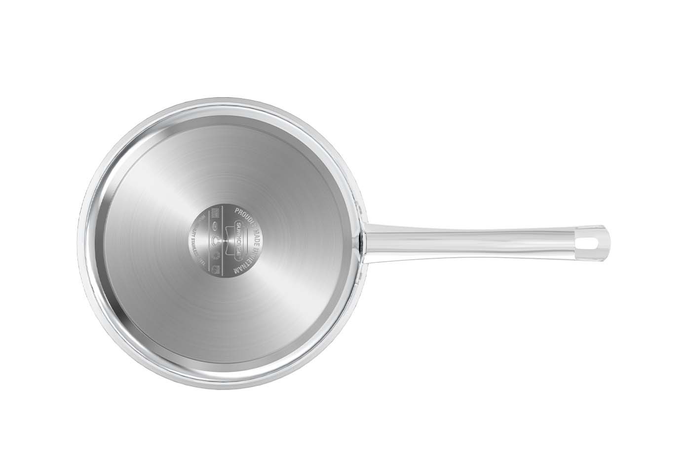 Bộ nồi chảo inox nắp kính Sunhouse SHG991