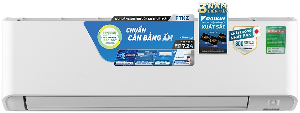 Máy lạnh Daikin Inverter 2.5 HP FTKZ60VVMV