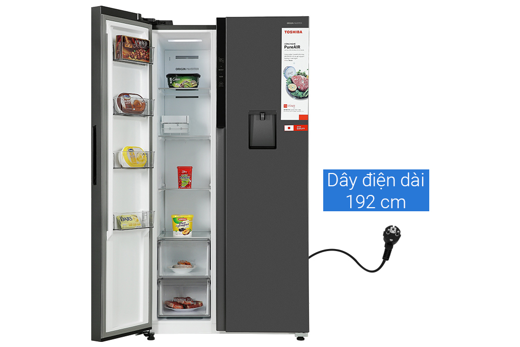 Tủ lạnh Toshiba Inverter 596 lít GR-RS775WI-PMV(06)-MG