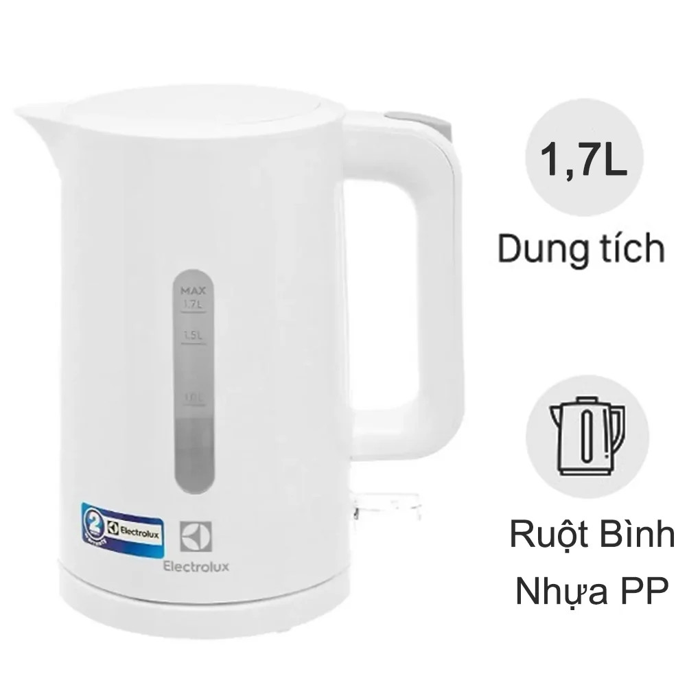Bình đun siêu tốc Electrolux 1.7 lít E2EK1-100W