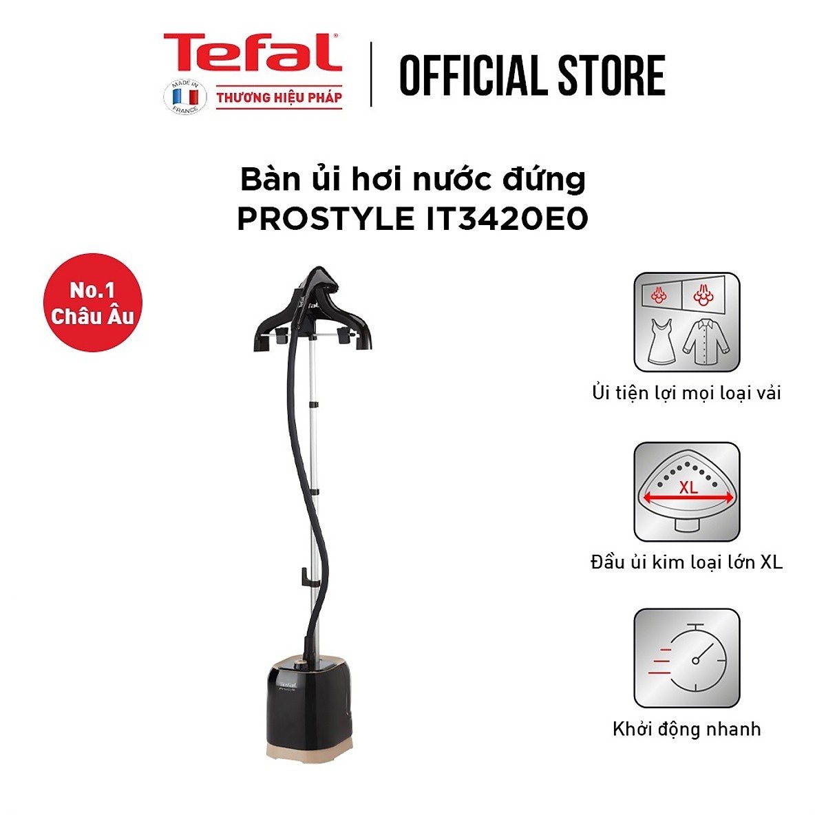 Bàn ủi hơi nước đứng Tefal IT3420E0 1850W