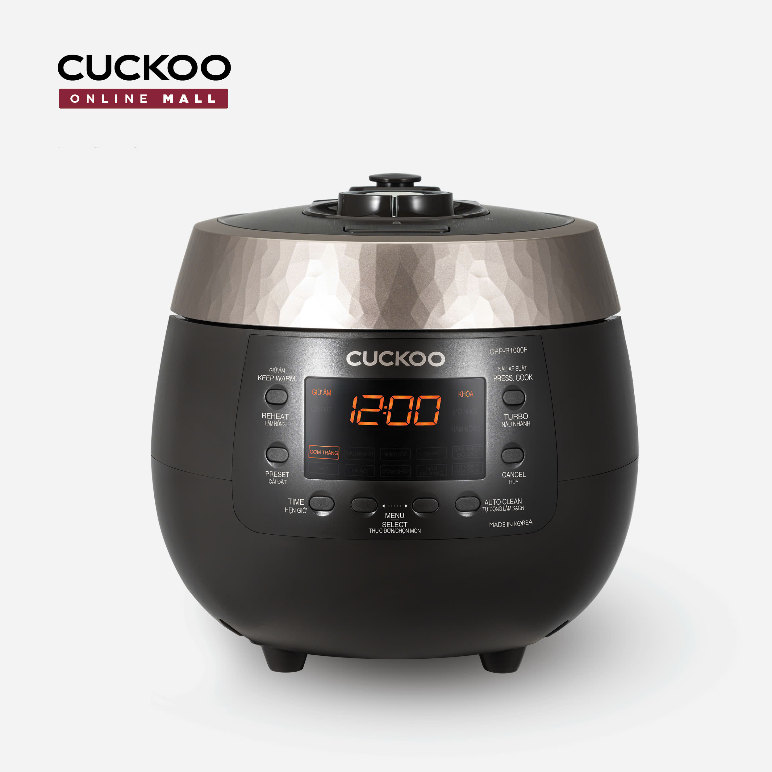 Nồi Cơm Điện Tử Áp Suất Cuckoo CRP-R1000F/BKGBCRVNCV