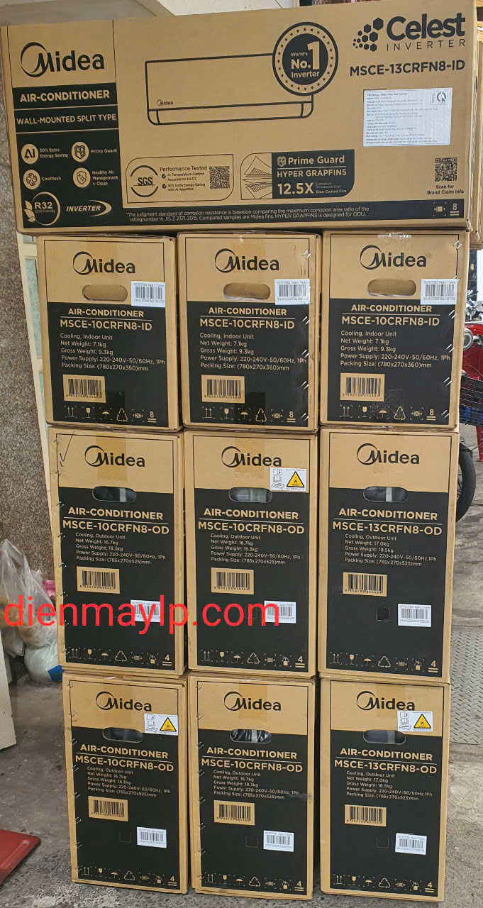 Máy Lạnh Midea 1hp Inverter MSCE-10CRFN8