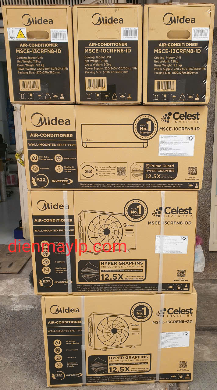 Máy Lạnh Midea 1hp Inverter MSCE-10CRFN8