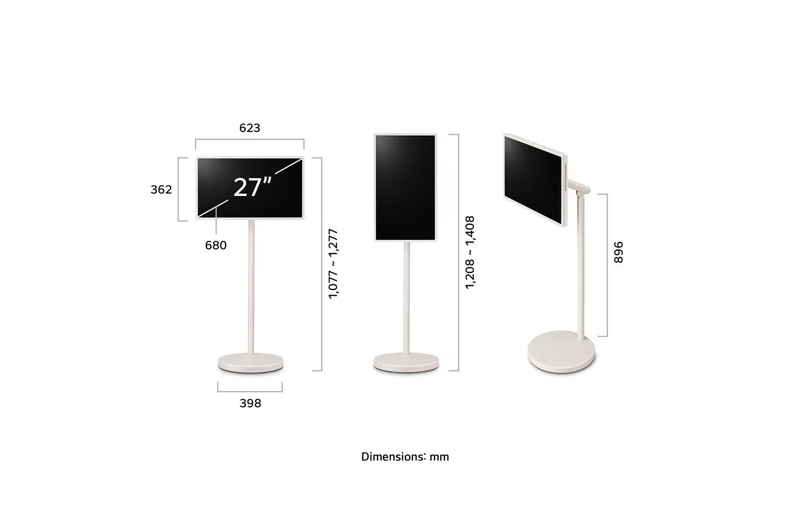 Màn hình Giải trí Di động LG StanbyME 2 27LX6TDGA